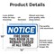 Signmission Fire Door This Door Is To Remain Closed OSHA Notice Sign, Aluminum, 14in W x 10in L, 2PK OS-2PACK-NS-A-1014-L-12578 - alternate 5